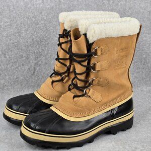 Sorel Caribou Boots Mens 10.5 Waterproof Snow Insulated Winter Nubuck Leather